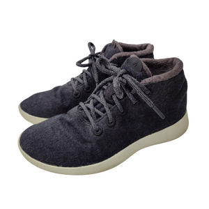 Allbirds Womens Sz 10 Mizzle Grey High Top Wool Washable Sneakers Lace Up Warm